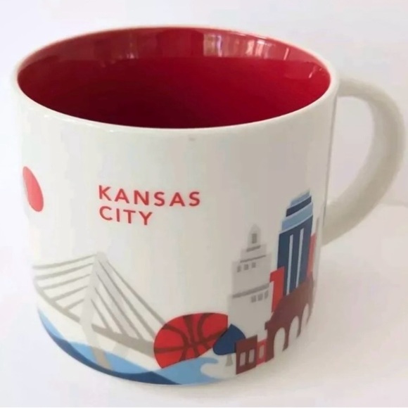Starbucks 2017 Kansas City You are Here Collection 14oz Coffee Tea Mug Cup - Picture 11 of 12